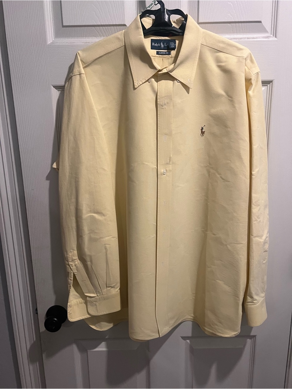Ralph Lauren Pale Yellow Long-Sleeve Dress Shirt